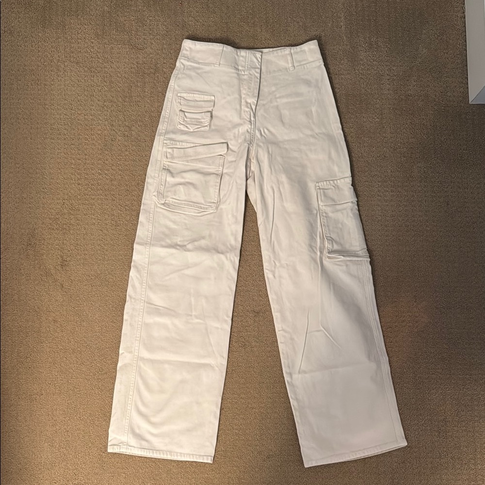Wilfred White Utility Cargo Trousers